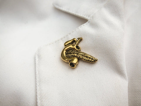 Pancreas Gold Lapel Pin