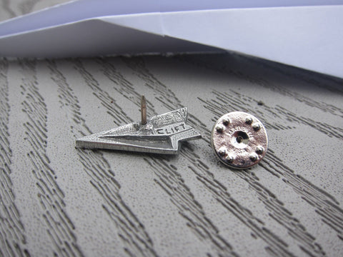 Paper Airplane Lapel Pin
