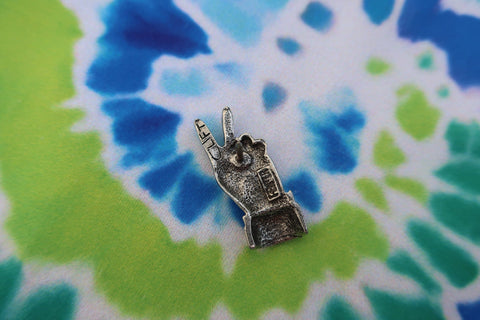 Peace Hand Sign Lapel Pin