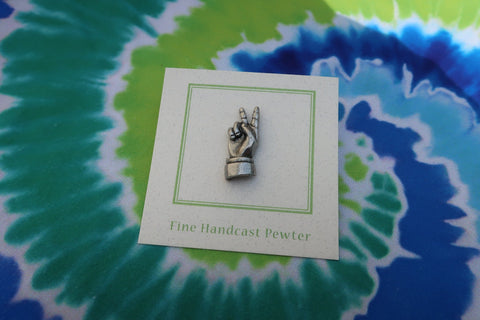 Peace Hand Sign Lapel Pin