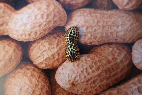 Peanut Gold Lapel Pin
