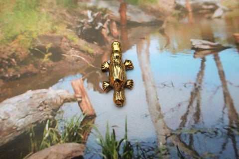 Platypus Gold Lapel Pin