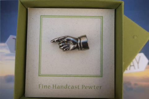 Pointing Finger Lapel Pin