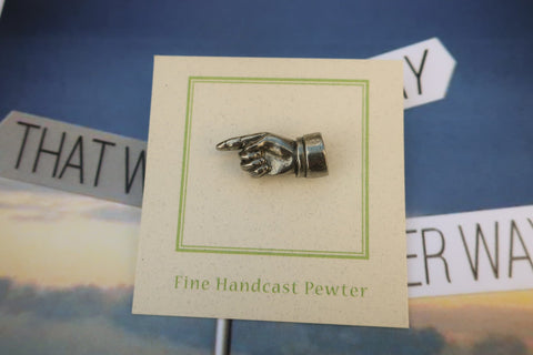 Pointing Finger Lapel Pin