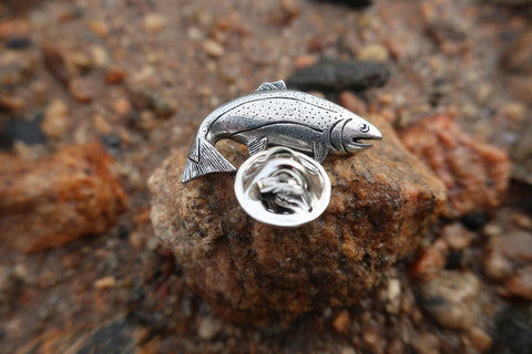 Rainbow Trout Lapel Pin