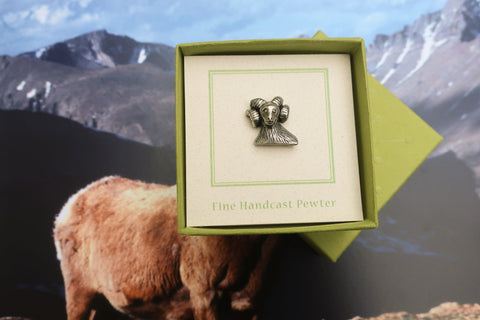 Ram's Head Lapel Pin