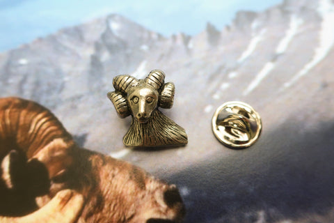 Ram's Head Lapel Pin
