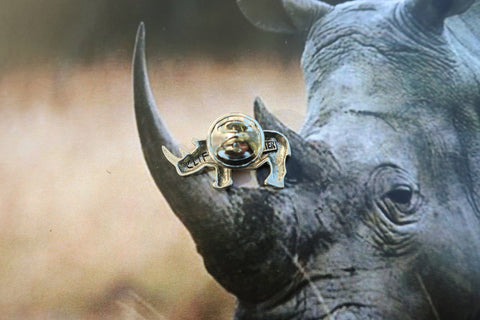 Rhinoceros Lapel Pin
