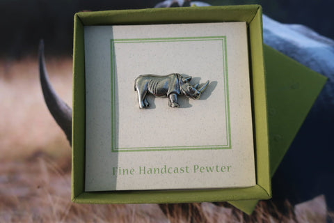 Rhinoceros Lapel Pin