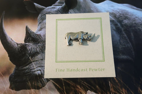 Rhinoceros Lapel Pin
