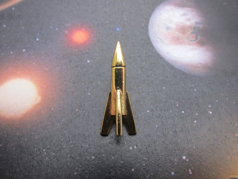 Rocket Gold Lapel Pin