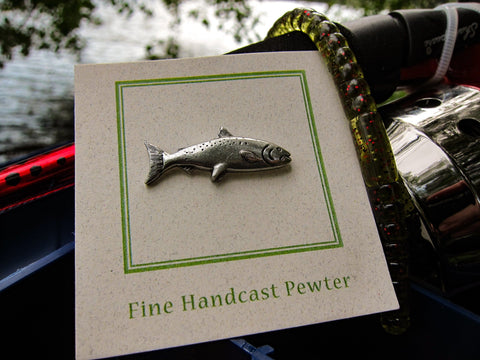 Salmon Lapel Pin