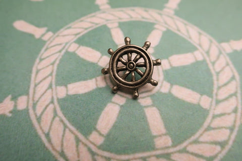 Ship's Wheel Lapel Pin