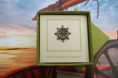 Ship's Wheel Lapel Pin