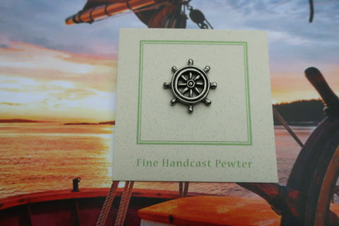 Ship's Wheel Lapel Pin