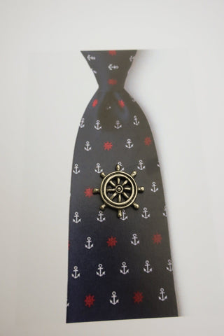 Ship's Wheel Lapel Pin