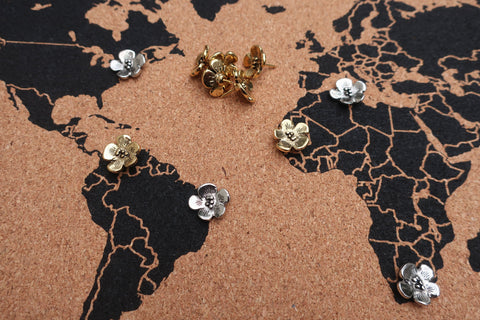 Flower Map Pins