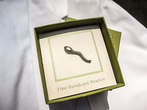 Sperm Lapel Pin
