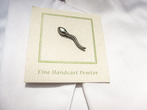 Sperm Lapel Pin