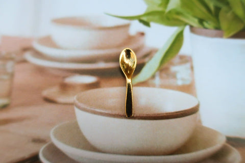 Spoon Gold Lapel Pin