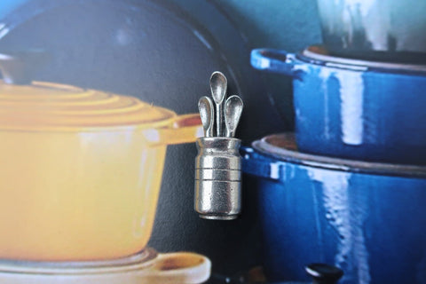 Spoons in Pot Lapel Pin