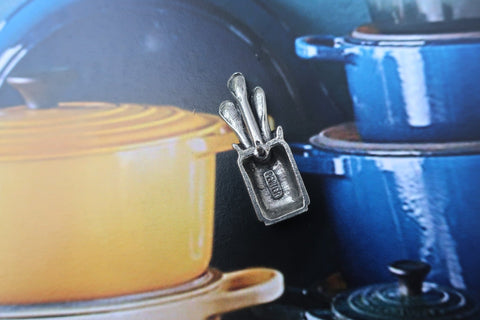 Spoons in Pot Lapel Pin