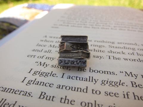 Stack of Books Lapel Pin