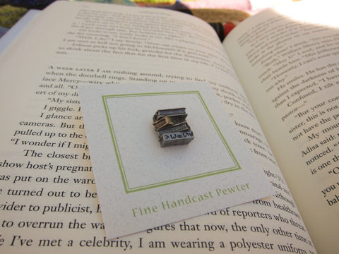 Stack of Books Lapel Pin
