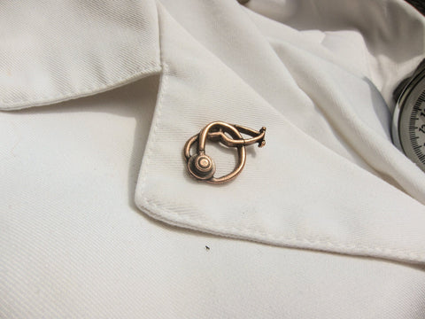 Stethoscope Copper Lapel Pin