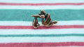 Stork Copper Lapel Pin