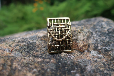 Suffragette Jail Door Gold Lapel Pin