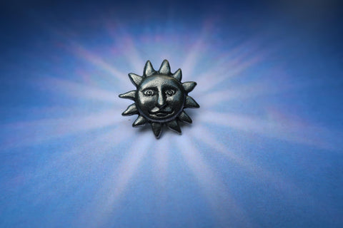 Sun Face Lapel Pin
