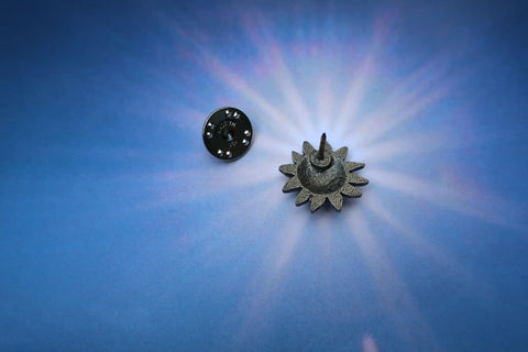 Sun Face Lapel Pin
