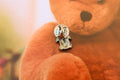 Teddy Bear With Bow Lapel Pin