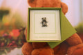 Teddy Bear With Bow Lapel Pin