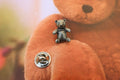 Teddy Bear With Bow Lapel Pin