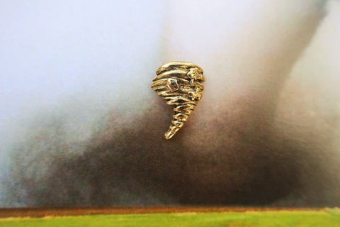 Tornado Gold Lapel Pin