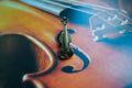 Violin Gold Lapel Pin