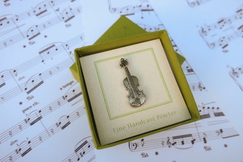 Violin Lapel Pin