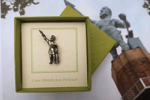 Vulcan Statue Lapel Pin