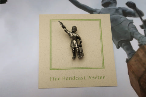 Vulcan Statue Lapel Pin