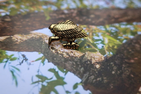 Vulture Gold Lapel Pin