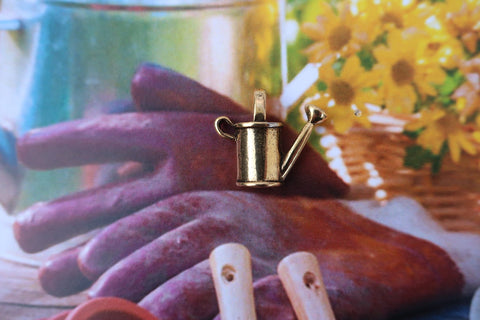 Watering Can Gold Lapel Pin