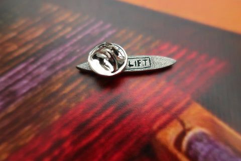 Weavers' Shuttle Lapel Pin