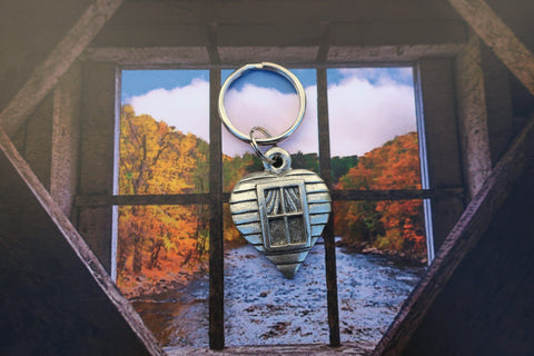 Window to my Heart Keyrings