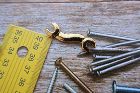 Wrench Gold Lapel Pin
