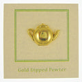 Teapot Gold Lapel Pin