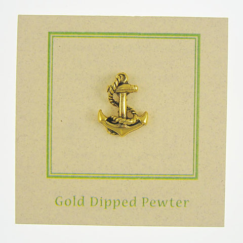 Anchor Gold Lapel Pin