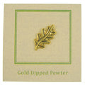 Oak Leaf Gold Lapel Pin